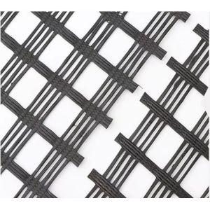 Geogrilla de fibra de vidrio 80-80KN/M Geogrilla biaxial de refuerzo de asfalto para estacionamientos
