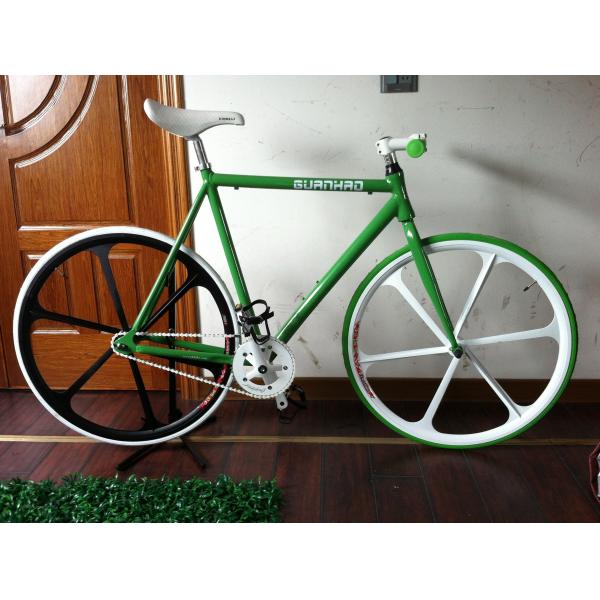 700C Teny Mag 5-Spoke Wheel Fixie Bike Fixed Gear Bike for Men Load Capacity 150KG End