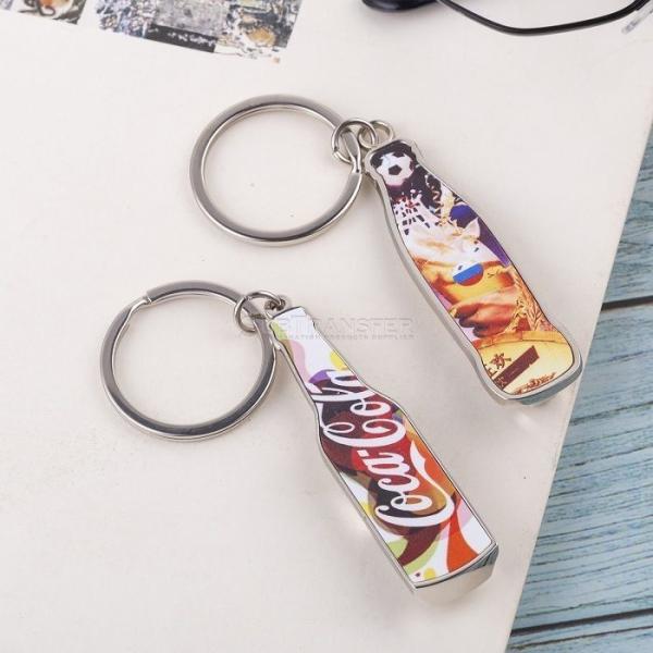 Ouvre-bouteille de sublimation avec porte-clés