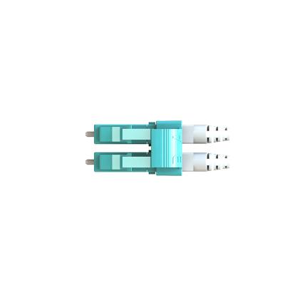 Compact Design LC Fiber Optic Connector Duplex Plastic / Metal Housing