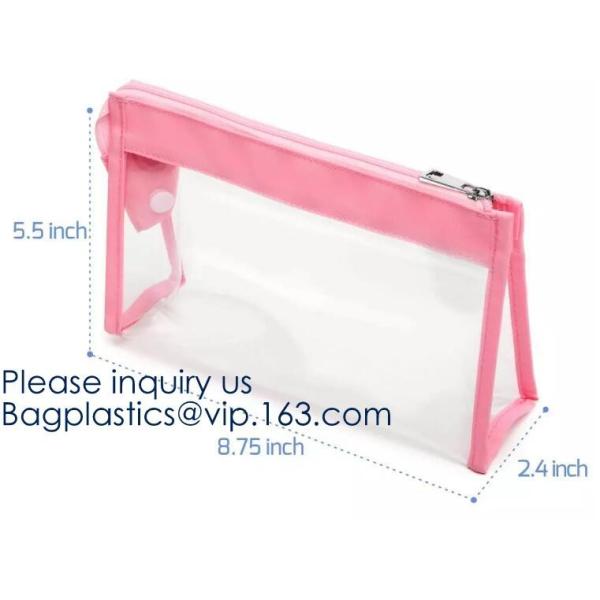 Fashional PVC EVA Mesh Travel Document Bag,private label travel white wrist transparent eva cosmetic bag and makeup bags