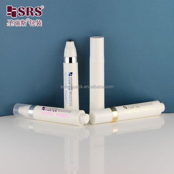 Wholesale Custom Colored Roller Bottle With Stainless Steel Ball 10ml Airless Bottle With Roll on Applicator
