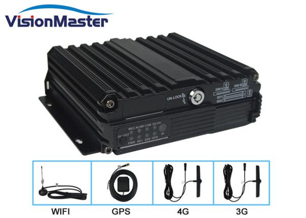 O armazenamento GPS DVR móvel 5 do CCTV 128GB canaliza C.C. prova inglesa/chinesa de 12V da poeira