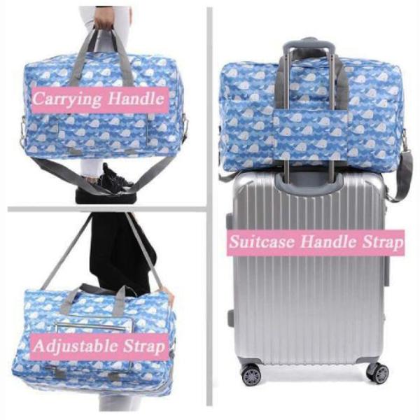 Large Capacity Durable Waterproof Nylon Foldable Travel Duffel Bag