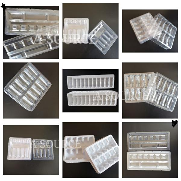 Поднос волдыря PVC 60C фармации белый 10 пробирок 2ml