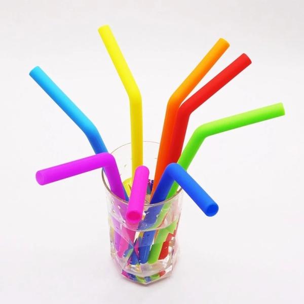 FDA aprovou palhas de dobramento longas do silicone de 25cm