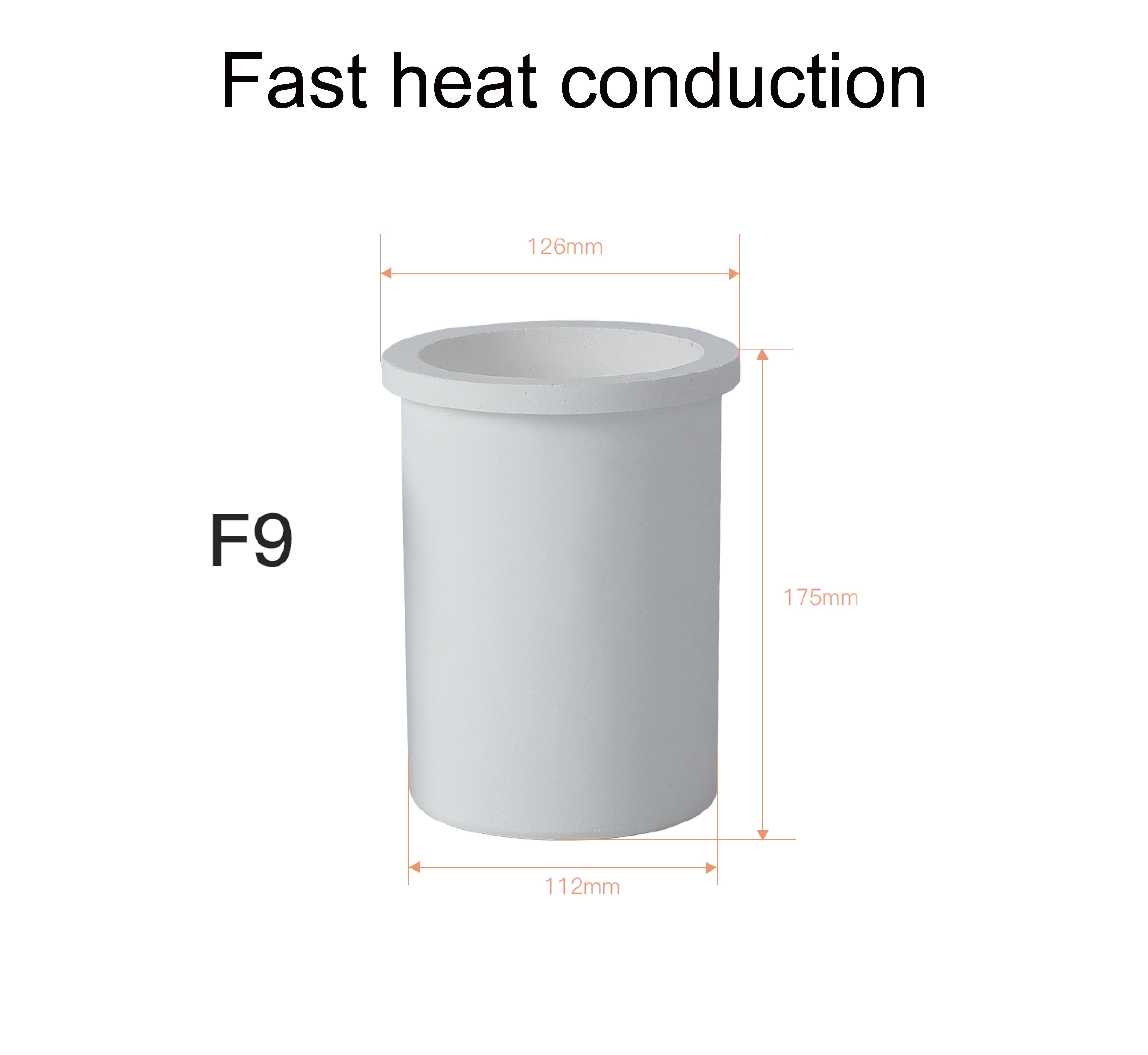 F1-F8 1kg-8kg Ceramic /graphite Melting Crucible Sets For Melting Furnace