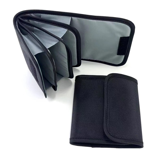 4 Pocket Lens Filter Bag Lightweight Nylon Camera Lens Filter Pouch Portable For Lens Filter Storage