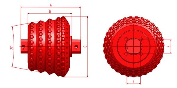 Raise Borer Roller Cutters Hob for Raise Boring Machine