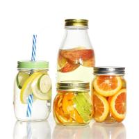 2oz 5oz 8oz 12oz Restaurante Bar Cozinha Geleia de Boca Larga Vidro Mason Jarring Jar com tampa