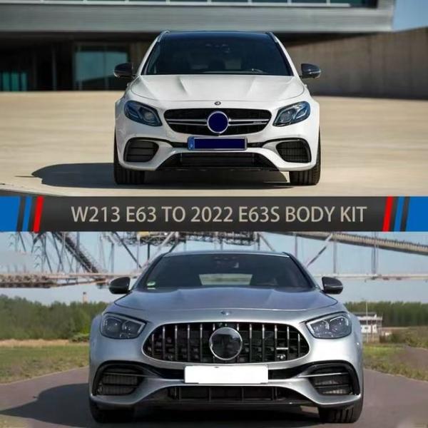 For Mercedes Benz E Class W213 E63 Amg Body Kit Headlights Taillights Bumpers 2016-2017 Upgrade 2021