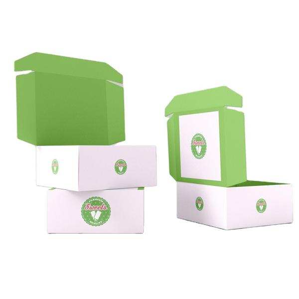 Custom Full Color Printed Boxes Corrugated Shipping Mailer Box For Shoes Clothes