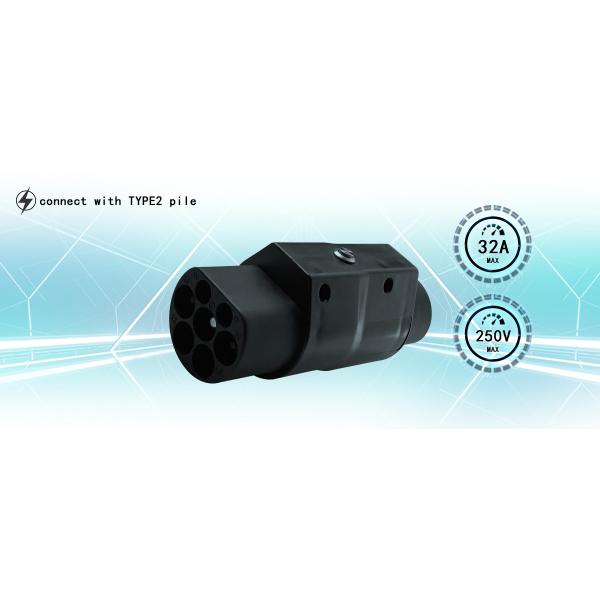 7kw Type2 to Type1/J1772 EV Connector 32A Charging Pile Converter 220V Gun Head Adapter Electric Vehicle Connector Solution