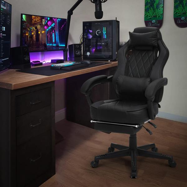 ALINUNU Racing Style PU Gaming Chair Ergonomic Computer Chair with MODERN Design
