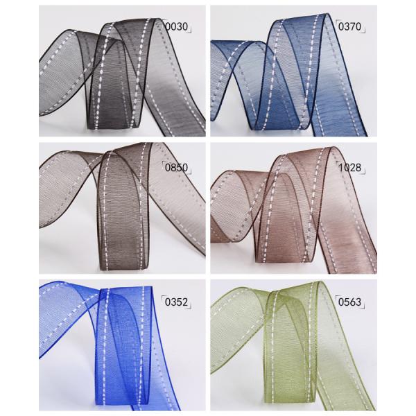 25мм покрытие 38мм сшитая полиэстерная лента для цветочных подарков