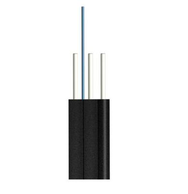 1 Fiber Outdoor Fiber Optic Drop Cable 9/125 SMF G657A1 LSZH ,FRP messenger 2xFRP strength Member
