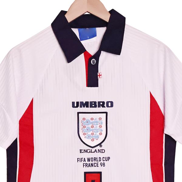 Group exclusive customized England 1998 World Cup Beckham No. 7 short-sleeved jersey