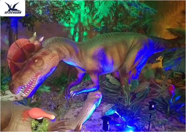 Garden Animal Statues For Dinosaur Statue Park , Velociraptor Lawn Ornament 