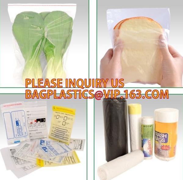 Double zip seal packaging bag, Double sealed food storage custom printed plastic zip lock bag, Moisture Proof plastic go