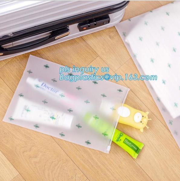 Slider Lock Zipper One Side Clear Plastic Bags Suppier For Underwear, Natural Coex PP Grape reclosable slider bag, pet z