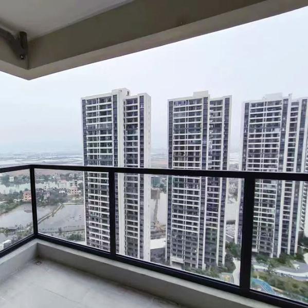 Aluminum Alloy Glass Railing Supermarket Hotel Tempered Glass Glass Balcony Panels