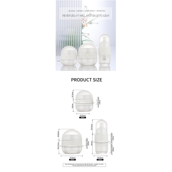 Portable travel set cosmetics skincare packaging eye cream jar body lotion bottle