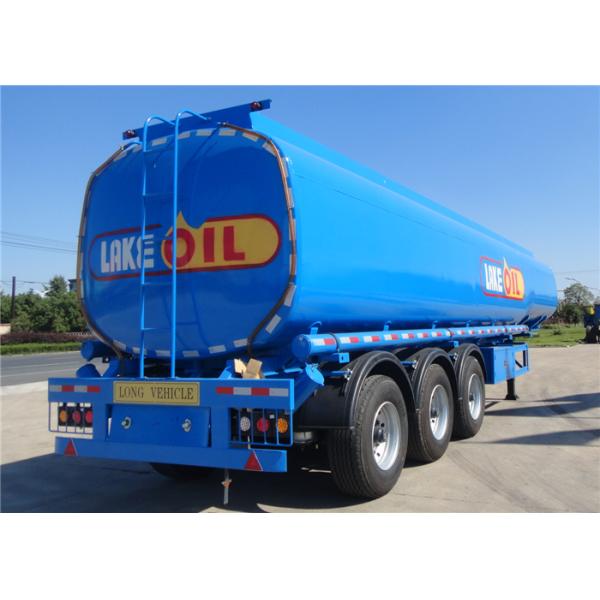 Stainless Steel 30 Tons Fuel Tank Trailer Tri-Axle 35000L 35M3 Fuel Oil Transport Tank Semi trailer