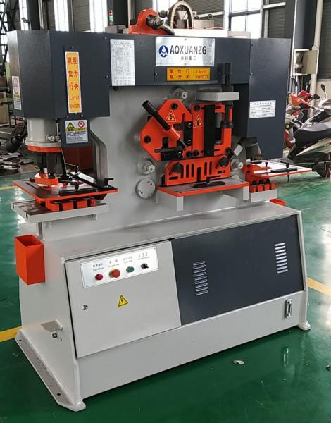 65T Industrial Hydraulic Ironworker Machine For 16mm Steel Plate