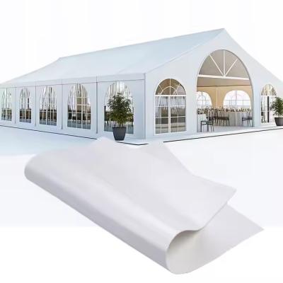 1000D 850gsm White PVC Tarpaulin Sheet UV Resistant Warehouse Block Out Tarps Hall Tent Tarps Rolls