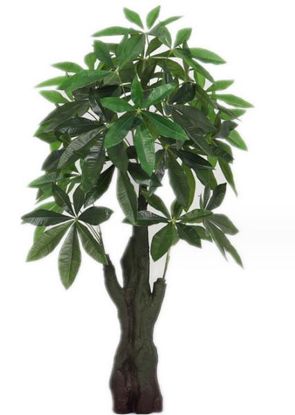 Decoração interna do Office Home da árvore falsificada em pasta artificial do dinheiro da árvore das plantas