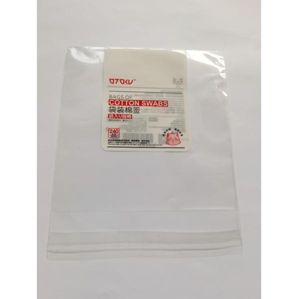 Gravure Printing ISO Self Adhesive Bags Transparent Self Adhesive Plastic Bag
