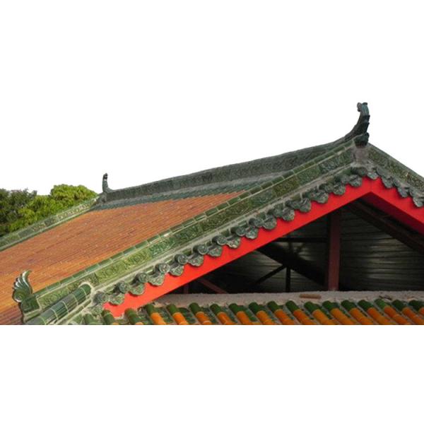 Figuras chinesas Dragon Glazed Traditional Decoration do telhado do miradouro exterior