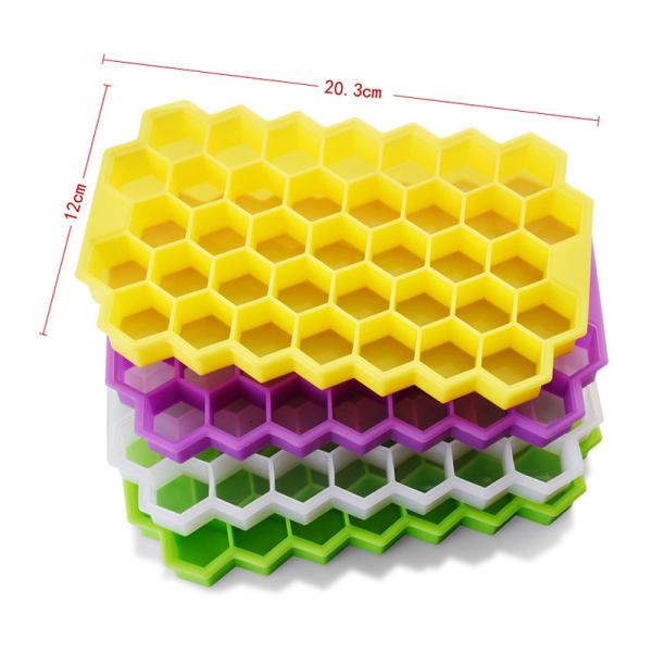 Produto bandejas não tóxicas do cubo de gelo do silicone 37pcs