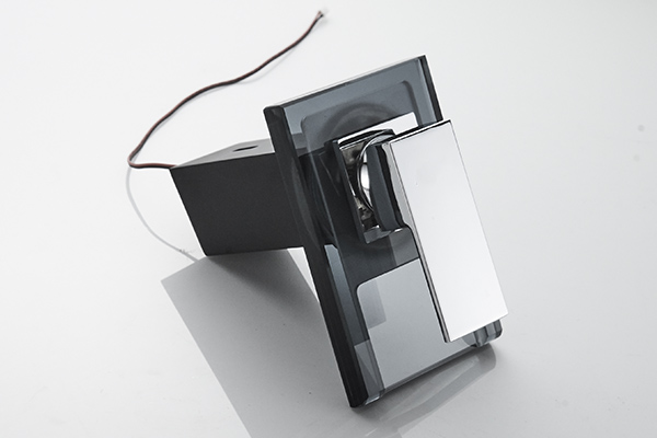 Polished Chrome LED Bathroom Sink Faucet ROVATE Waterfall Glass Spout