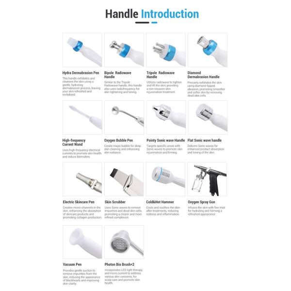 Hottest Korean 14in1 Hydro Microdermbrasion Hydra Oxigen Facial Machine 2023