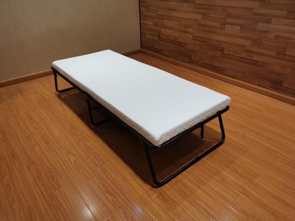 Sleep Master Folding Guest Bed Frame Comfort Foam Mattress for Space-Saving Solution