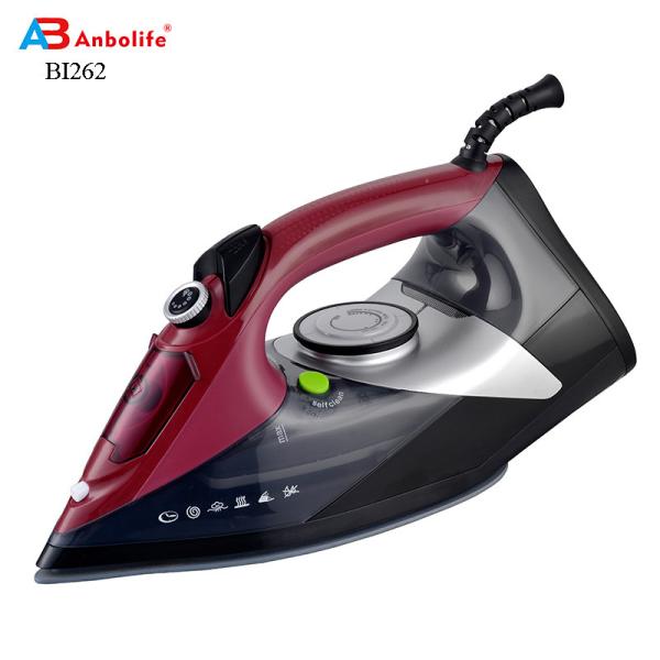Anbo big power professional steam iron industrial steam iron 2200w 2400w 2600w full function garment steam iron electric