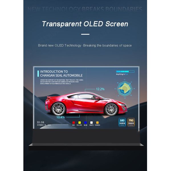 30 Inch Touchscreen Interactive OLED Digital Advertising Display LG Transparent TV Price