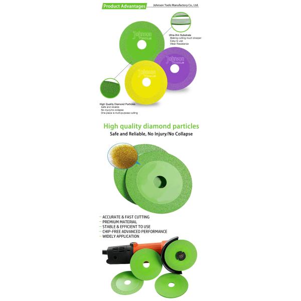 125 мм Круговая влажная стеклянная керамическая бриллиантовая режущая пила