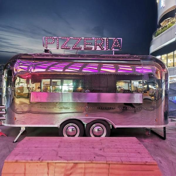 Towable Food Trailer Fully Equipped Mobile Food Truck for Trendy Food Service Kiosk