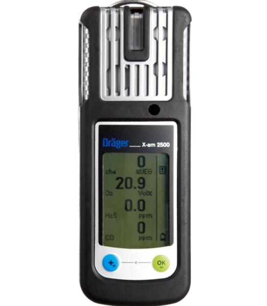 Original Drager X-AM 2500 4-Gas Detector Draeger X-am 2500 Multi Gas Monitor LEL O2 Co H2s