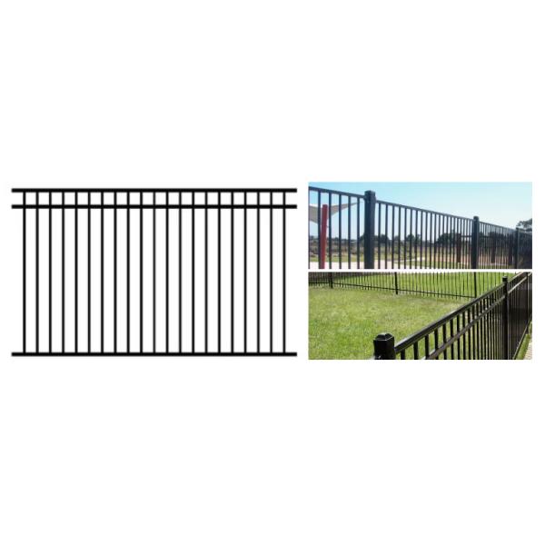6ft Tall Wrought Steel Tubular Fence Durable Prefabricated ISO9001 Certified