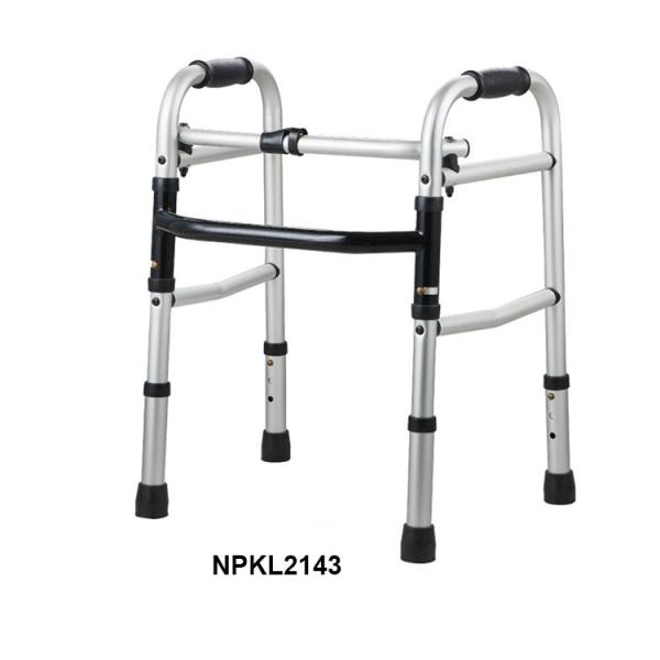Adult and Youth Single Button Aluminum Folding Walker