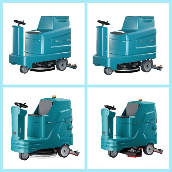 Large scale driving floor washing machine for commercial mall factories