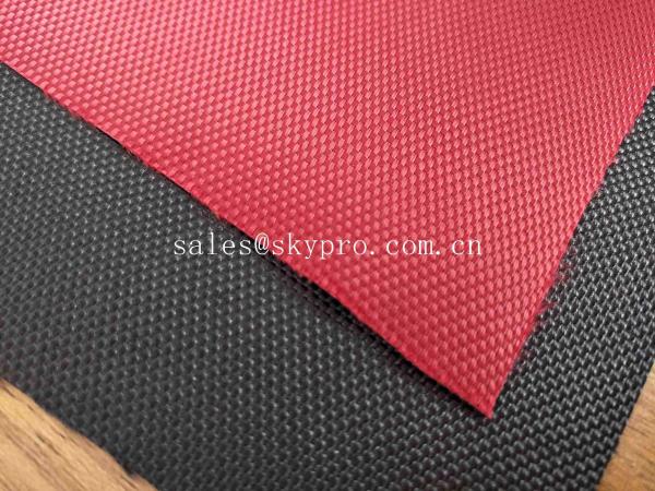 Solution Dyed Red Coating Waterproof Oxford Fabric For Bag And Luggage