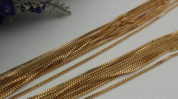 Wholesale fashion 2 mm width decorative iron gold & nickel metal chains for bags