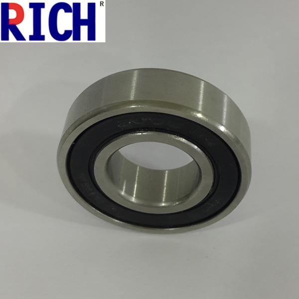 Rubber Cover 6000 N Steel Ball Bearings High Perfprmance With Locking Groove
