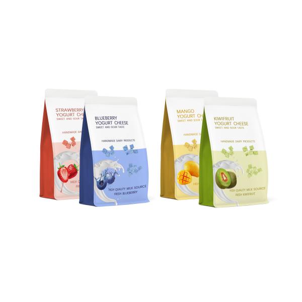Dairy Products Compostable Biodegradable Packaging Bags 500g Flat Bottom