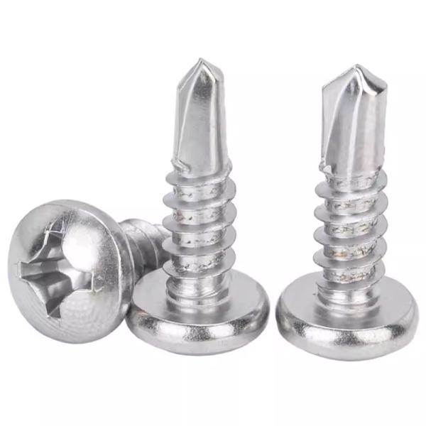 B8M B8 B7 18-8 Stainless Steel Phillips Pan Cylindrical head Drilling Screws DIN7504