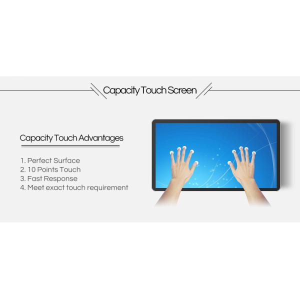 Android Wall Mount Interactive Touch Screen Kiosk 21.5Inch 300cd/m2